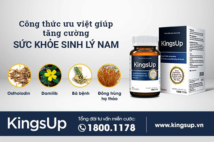 KingsUp giải pháp cải thiện sinh lý nam an toàn, hiệu quả